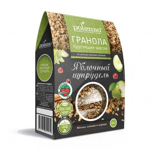 Гранола Polezzno яблочный штрудель с яблоком, клюквой и корицей 250 г в Ариант