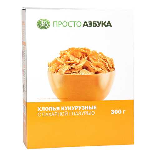 Хлопья кукурузные Просто Азбука Корн Флейкс 300 г в Ариант