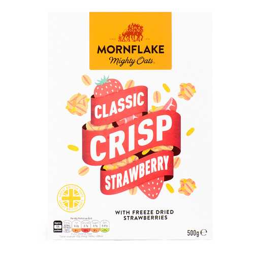 Хлопья запеченные Mornflake овсяные с клубникой 500 г в Ариант
