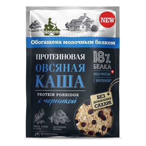 Каша овсяная Bionova Протеиновая с черникой 40г в Ариант