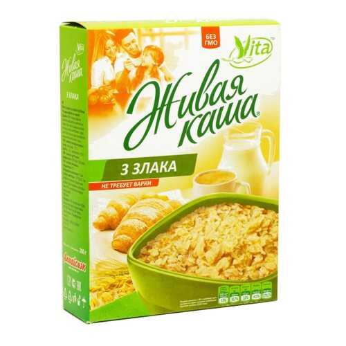 Каша Vita живая 3 злака хлопья из пророщенного зерна 300 г в Ариант