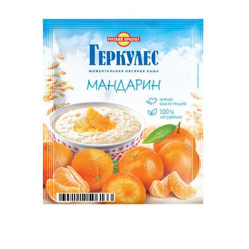 Овсяная каша Русский продукт моментальная геркулес с мандаринами 35 г в Ариант