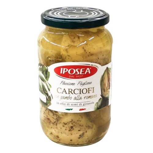 Артишоки Iposea со стеблем в масле 510 г в Ариант