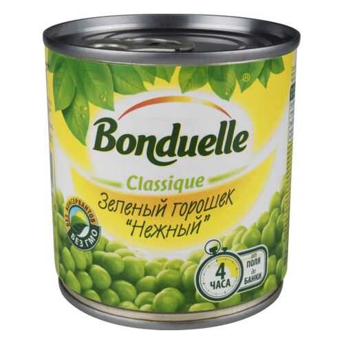 Горошек зеленый Bonduelle classique нежный 200 г в Ариант