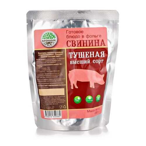 Готовое блюдо Свинина тушеная (тушенка) высший сорт 250 г (Кронидов) в Ариант