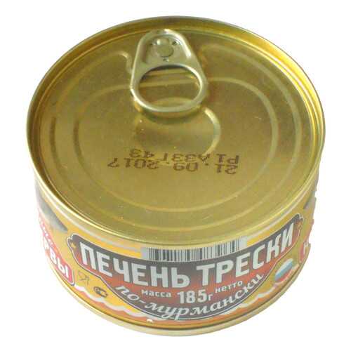 Печень трески Вкусные консервы по-мурмански 185 г в Ариант