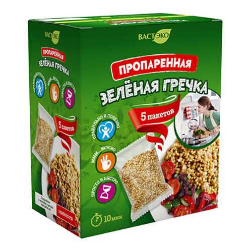 Гречка зеленая Вастэко в варочных пакетах 350 г в Ариант