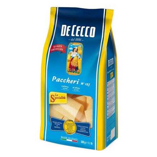 Макароны De Cecco paccheri №125 из твердых сортов пшеницы 500 г в Ариант