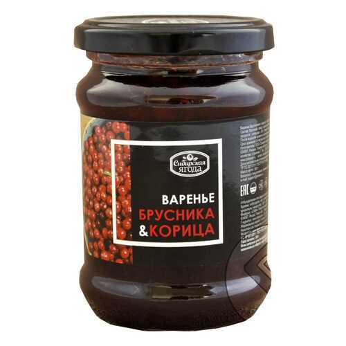 Варенье Ягода сибирская из брусники с корицей 300 г в Ариант