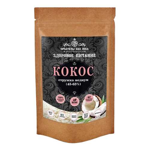 Кокосовая стружка медиум 45-65% Продукты XXII века 50 г в Ариант