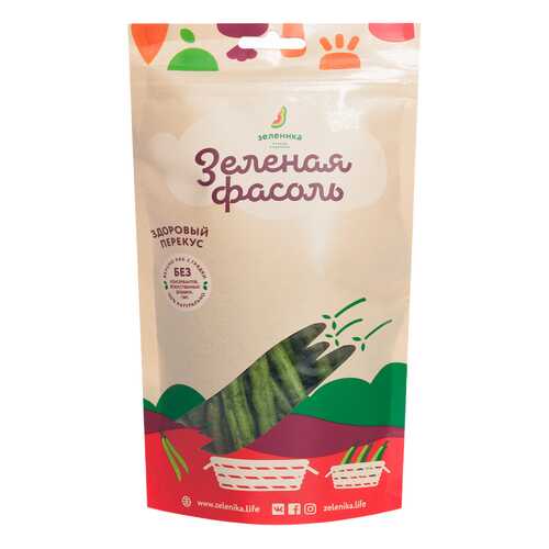 Овощной перекус Зеленика зеленая фасоль 30 г в Ариант