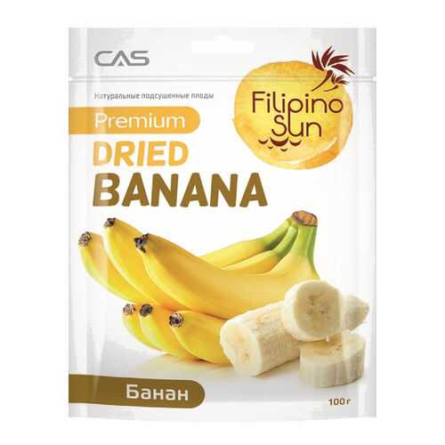 Плоды банана сушеные Filipino Sun 100 г в Ариант