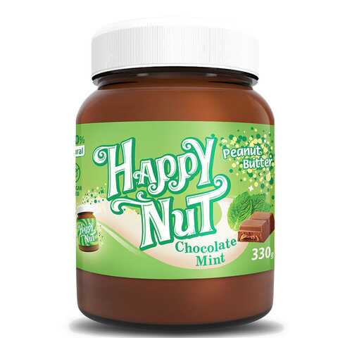 Арахисовая паста шоколадная HAPPY NUT с мятой 330 г в Ариант