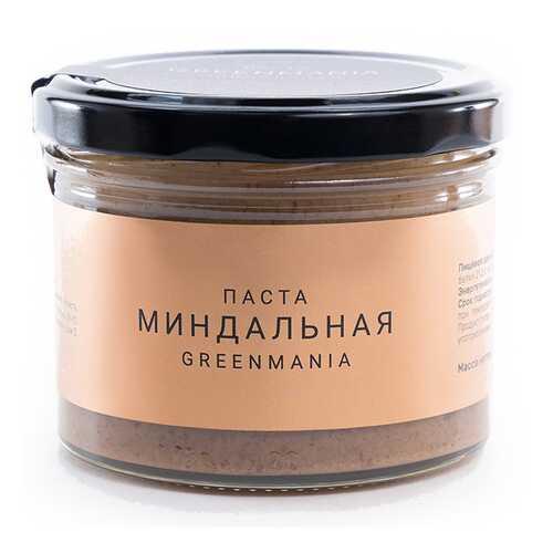 Паста GreenMania миндальная 200 г в Ариант