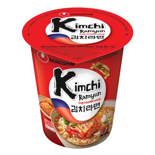 Лапша быстрого приготовления Кимчи Рамен Nongshim стакан 75 г в Ариант