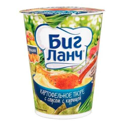 Пюре картофельное Биг ланч с соусом с курицей с гренками 50 г в Ариант