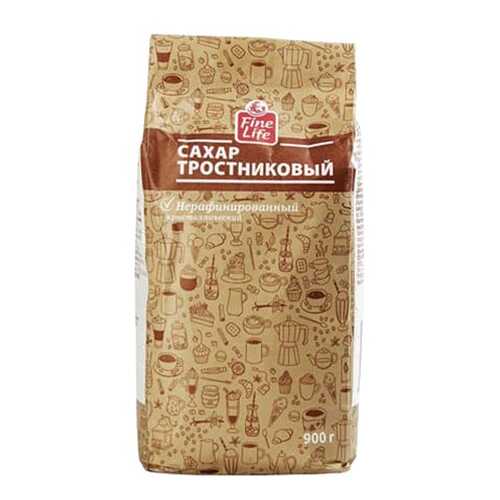 Сахар Fine Life тростниковый нерафинированный кристаллический 900 г в Ариант
