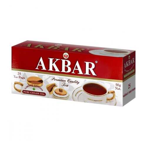 Чай Akbar Limited Edition черный 25 пакетиков в Ариант