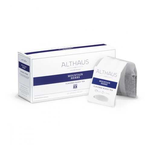 Чай Althaus Mountain Herbs, чёрный с добавками, 20 пакетиков в Ариант
