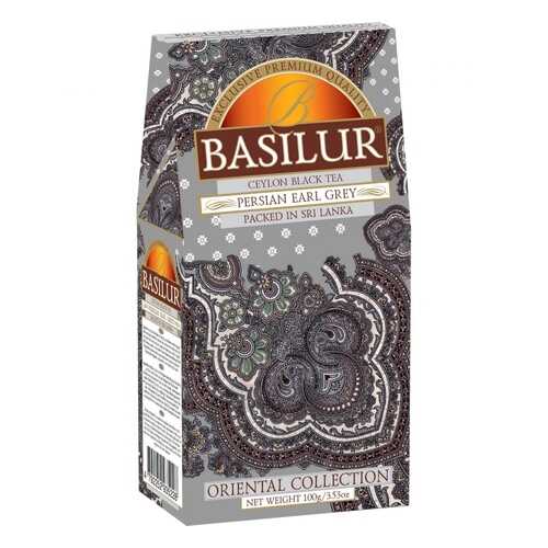 Чай Basilur Persian Earl Grey, черный листовой с добавками, 100 гр в Ариант