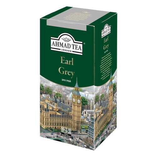 Чай черный Ahmad Tea earl grey со вкусом и ароматом бергамота 25 пакетиков в Ариант