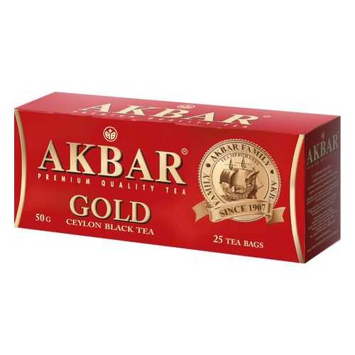 Чай черный Akbar gold 25 пакетиков в Ариант