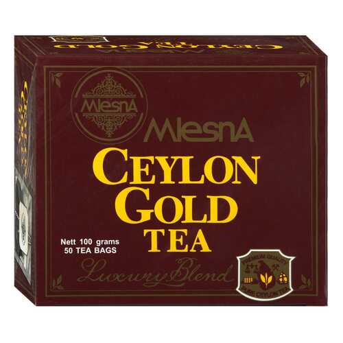Чай черный Mlesna Ceylon Gold, 50 пак*2г Шри-Ланка в Ариант