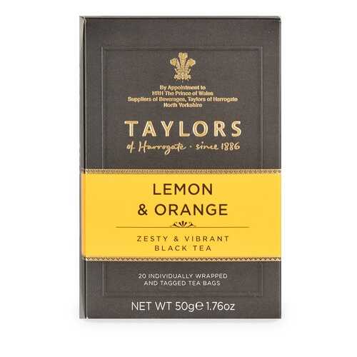 Чай черный Taylors of Harrogate с ароматом лимона и апельсина 20*2.5г Великобритания в Ариант