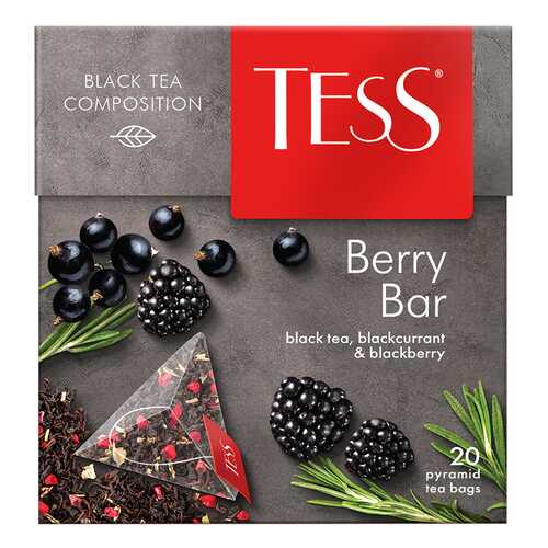 Чай черный Tess Berry Bar 20 пакетиков в Ариант
