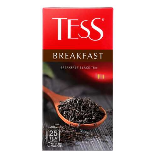 Чай черный Tess Breakfast 25 пакетиков в Ариант