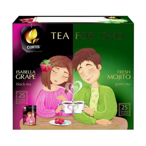 Чай Curtis Tea for two ассорти 50 пакетиков в Ариант