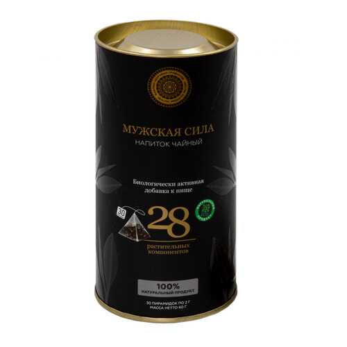 Чай Фабрика Здоровых Продуктов Energy Tea Мужская сила чёрный с травами 30 пирамидок в Ариант