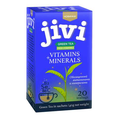 Чай Jivi Green tea Fresh Chamomile, зеленый с добавками, 20 пакетиков в Ариант