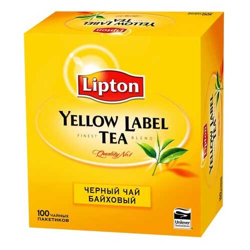 Чай Lipton черный байховый 100 пакетиков 200 г в Ариант