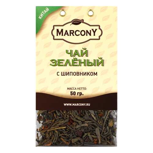 Чай Marcony зеленый с шиповником 50 г в Ариант
