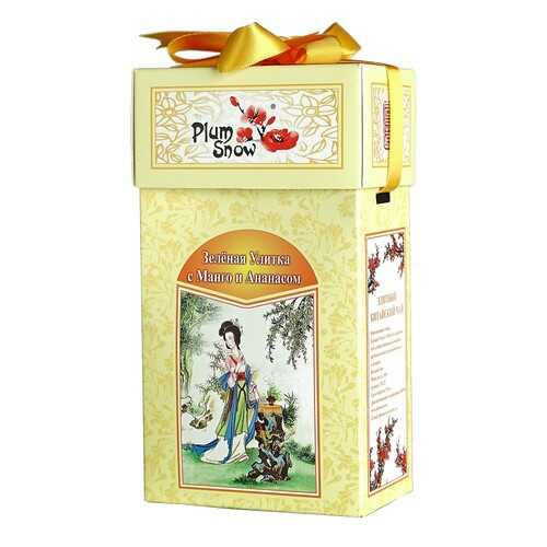 Чай Plum Snow Зелёная Улитка с Манго и Ананасом, зелёный листовой, 100 гр в Ариант