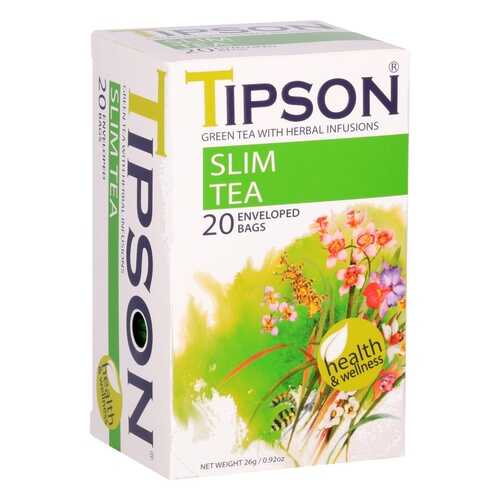Чай Tipson Slim tea, зеленый с добавками, 20 пакетиков в Ариант