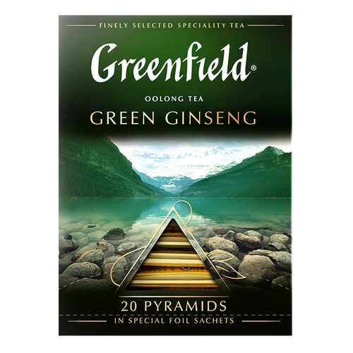 Чай зеленый в пирамидках Greenfield Green Ginseng 20 пакетиков в Ариант