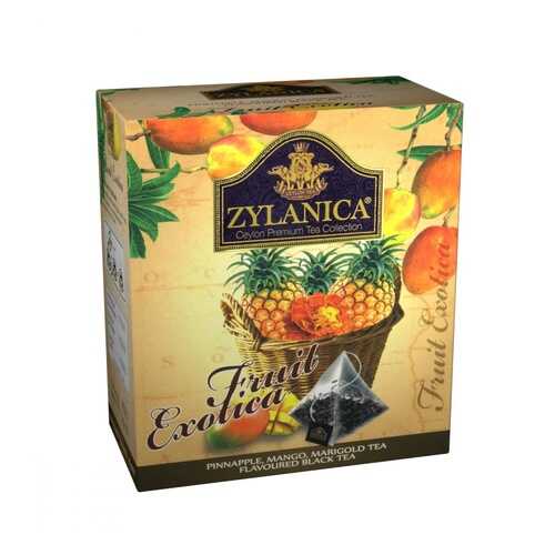 Чай Zylanica Fruit Exotica черный с ананасом манго лепестками календулы 20 пирамидок в Ариант