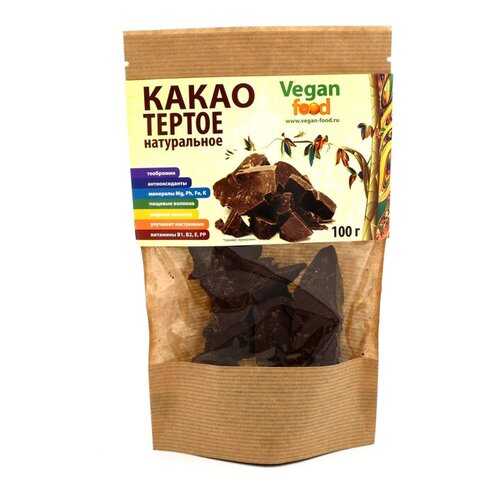 Какао-тертое Vegan Food натуральное 100 г в Ариант