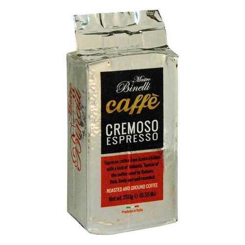 Кофе Mastro Binelli Сremoso Espresso молотый 250 г в Ариант