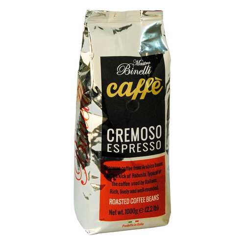 Кофе Mastro Binelli Сremoso Espresso в зёрнах 1000 г в Ариант