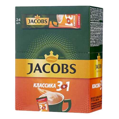 Кофе растворимый Jacobs 3в1 классика 24 стика в Ариант