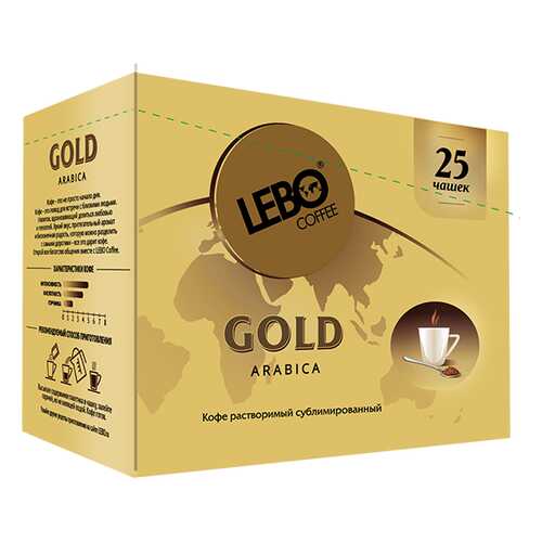 Кофе растворимый Lebo gold 2 г 25 пакетиков в Ариант