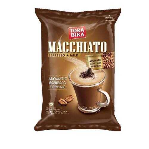 Кофе растворимый Tora bika Macchiato 3 в 1 с кофейной крошкой 20 шт по 25 г в Ариант