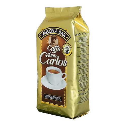 Кофе зерновой Carraro don Carlos 1 кг в Ариант