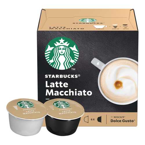Набор Starbucks Latte Macchiato капсулы стандарта Nescafe Dolce Gusto 12 шт в Ариант