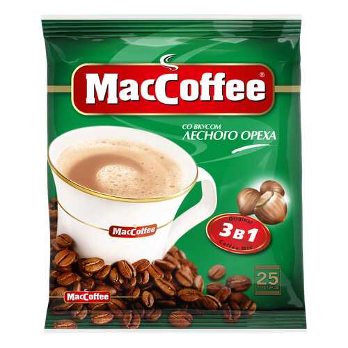 Напиток кофейный растворимый 3в1 MacCoffee Лесной Орех, м/уп 18г*25*20 (У) блок в Ариант