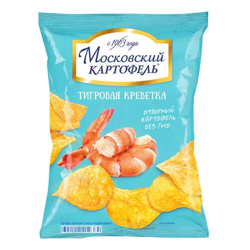 Чипсы картофельные Московский картофель тигровая креветка 150 г в Ариант