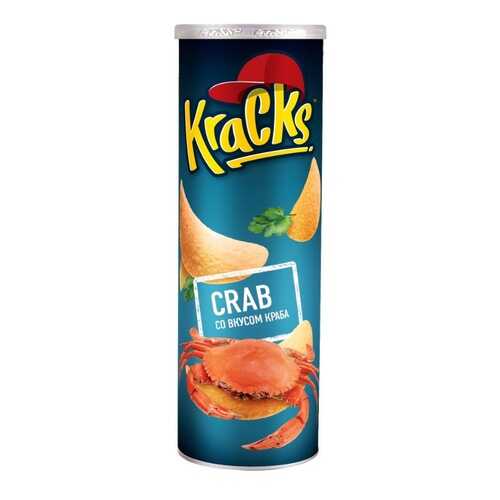 Чипсы картофельные т.з. Кракс (Kracks) со вкусом краба 110г*24 в Ариант